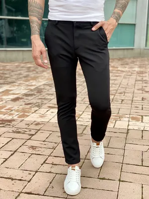 Зауженные черные брюки. Арт.:2318 – купить в магазине мужской одежды  Smartcasuals