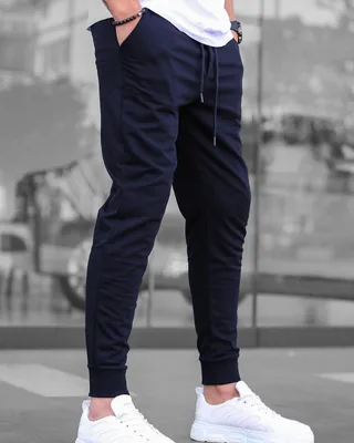 Модные мужские брюки в полоску черные на резинке зауженные к низу, размер  S, M, L, XL (ID#1650876561), цена: 735 ₴, купить на Prom.ua