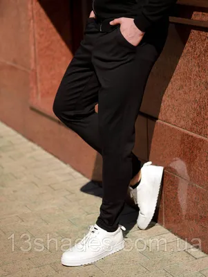 Мужские спортивные штаны трикотажные Reload Step черные / Легкие стильные  зауженные спортивки летние– купить по доступной цене в интернет-магазине –  BEZET