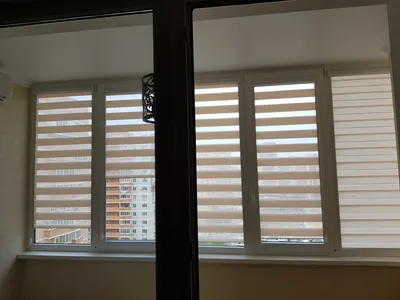 Жалюзи Зебра для балкона | Жалюзи на окна и рулонные шторы