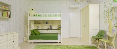 Зеленая детская комната - как оформить- Dofamine