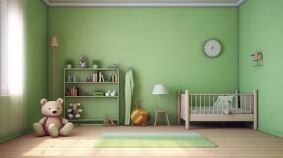 Зеленая детская комната фото фото