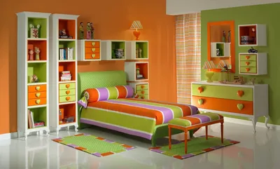 3d визуализация детской комнаты в спокойных зеленых тонах, современная  стена, фон интерьера, Зеленая комната фон картинки и Фото для бесплатной  загрузки