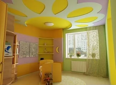 Зеленая детская комната для двоих детей