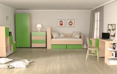 Зеленая комната для мальчика - имеют ли смысл зеленые стены в детской  комнате?
