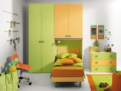 Детская комната в зеленых тонах - 58 фото