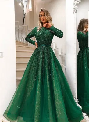 ₪545-Изумрудно-зеленые длинные вечерние платья на бретельках русалки  расшитые блестками вечернее женское платье с открытой спиной -Description