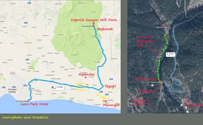 Путеводитель по Зеленому каньону в Манавгате | Информация для туристов  Анталии