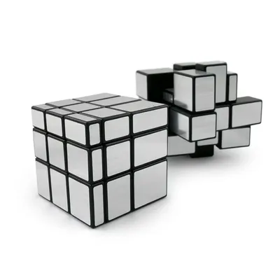 Зеркальный кубик Qiyi MIRROR Blocks 3x3 синий металлик купить по цене 450 р.