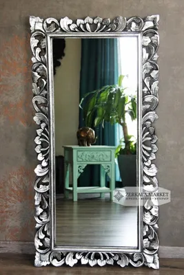 Кадос зеркало серебро/лиственница