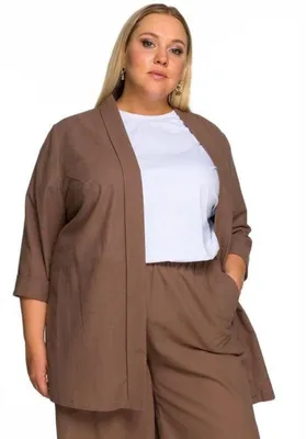 Пиджаки и жакеты с рукавом 3/4 для полных женщин – купить в  интернет-магазине «L'Marka»
