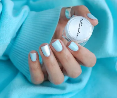 ЖЕМЧУЖНАЯ ВТИРКА от Leonail#nailart #френч #маникюр #зимнийманикюр #те... |  TikTok