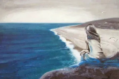 Красивая счастливая женщина на пляже. Портрет крупным планом. Фотография  смеющейся девушки на берегу моря. Ветер развевает волосы. Stock Photo |  Adobe Stock