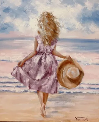 Девушка у моря Фон И картинка для бесплатной загрузки - Pngtree