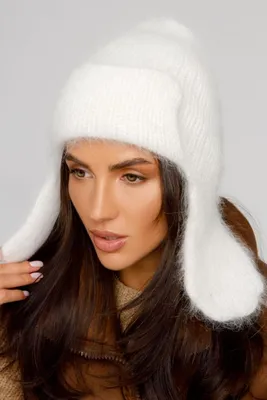 Женская шапка-ушанка молочная Garne 4496285 купить по цене 759 грн. в  интернет-магазине Garne | Все размеры и цвета. 🚚Доставка по Украине.