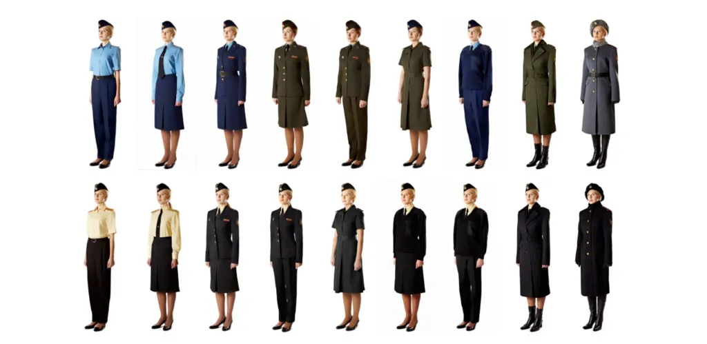 Можно ли гражданским носить форму. Женская форменная одежда. Военная женская форма. Форма одежды военнослужащих женщин. Летняя женская Военная форма.
