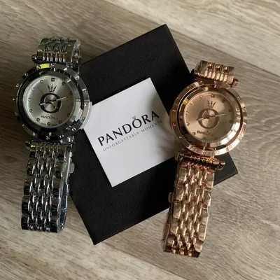 Часы женские Pandora серебряные + 2 браслета купить по цене 4090 ₽ в  интернет-магазине KazanExpress