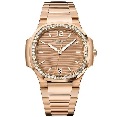 Копии часов Patek Philippe Nautilus Ladies 7118 Rose Gold 7118/1200R-010  купить в Москве по выгодной цене: фото, характеристики