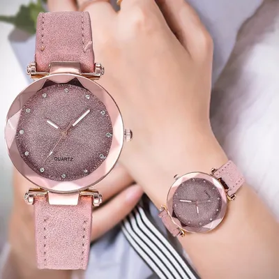 Ramidos Женские модные корейские кварцевые часы со стразами розового  золота, женские часы с ремнем – купить по низким ценам в интернет-магазине  Joom