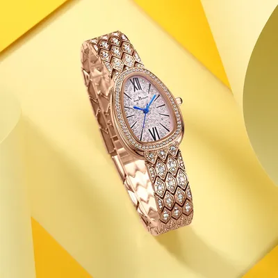 Женские часы со стразами, золотые наручные часы, роскошные Брендовые женские  часы стразы, женские наручные часы | AliExpress