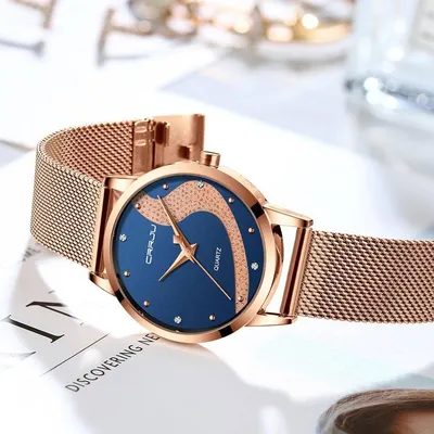 Женские часы со стразами Curren 9051 купить по цене 883 ₽ в  интернет-магазине KazanExpress