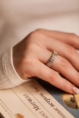 Гатамов Кольцо золотое женское обручальное с бриллиантами 0,43 карат -  купить с доставкой по выгодным ценам в интернет-магазине OZON (766837820)