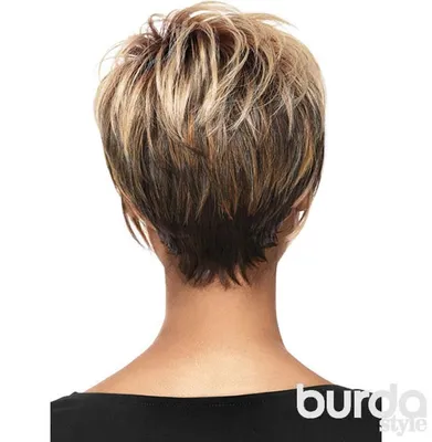 Найдено в Google. Источник: burdastyle.ru. | Short hair styles, Short hair  back, Short layered haircuts