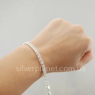 Браслет серебро женский арабка с камнями (ID#1266384222), цена: 1020 ₴,  купить на Prom.ua