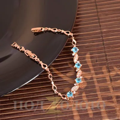 Нежный женский браслет с камнями - купить в интернет-магазине | GoldSteel.ru