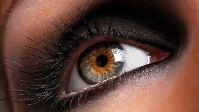 Женский глаз - пикселей обои 1600x1200.