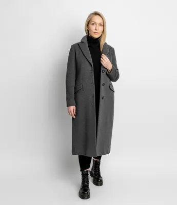 Брендовое зимнее утепленное длинное женское кашемировое пальто молочного  цвета (ID#1685863961), цена: 4900 ₴, купить на Prom.ua