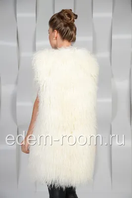 Куплю Белый жилет из ламы в Москве | Артикул: RE-4545-B