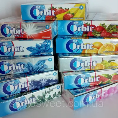 Жвачка Orbit классический 30 шт купить оптом в Украине - Rovik.com.ua
