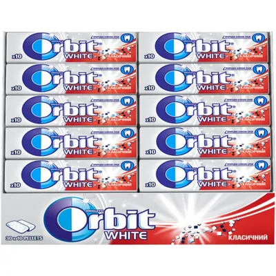 Жевательная резинка Orbit White \" Bubblemint \" 13,6г - купить в  интернет-магазине Улыбка радуги