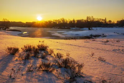 Зимний рассвет над Цной | Сергей Рудаков