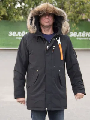 Куртка зимняя мужская парка с капюшоном – купить в Москве