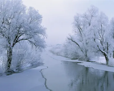 Зимняя река... | Фотосайт СуперСнимки.Ру