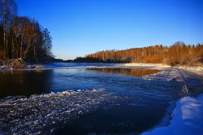 Фотография Зимняя река №17609 - «Зимняя сказка» (03.02.2024 - 04:02)