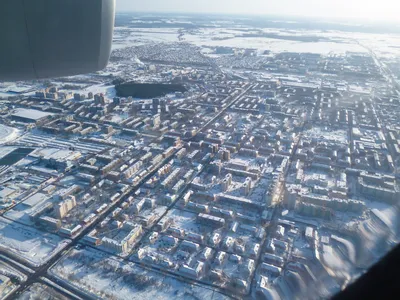 Зимняя Тверь с борта самолёта (Фотографии) | Твериград