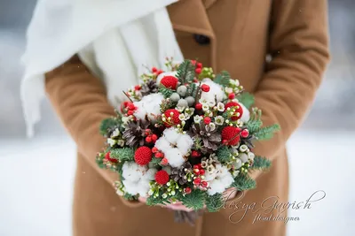 Зимний букет невесты