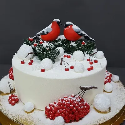 Торт «Зимний пень» категории Зимние торты