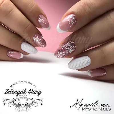 French Nails Winter Nails Téli köröm Francia köröm Зимний маникюр  Французский маникюр | Winter nails, Nails, French nails