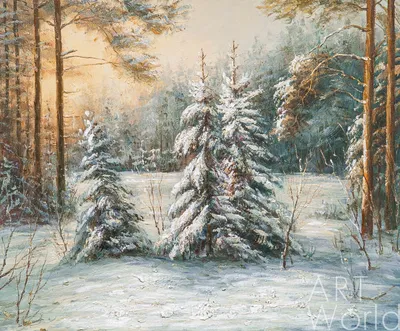 Зимний лес красивый качество 4к в …» — создано в Шедевруме