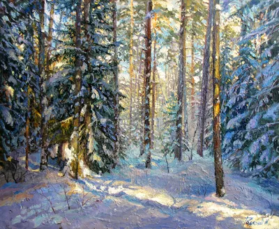 Зимний лес фон (67 фото) - 67 фото