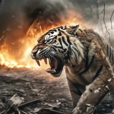 Злой тигр» — создано в Шедевруме