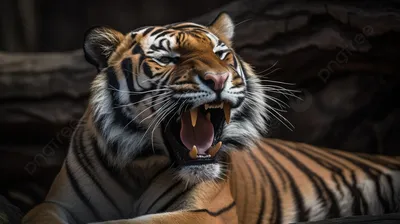 Злой тигр (1920x1080) - Обои - Животные