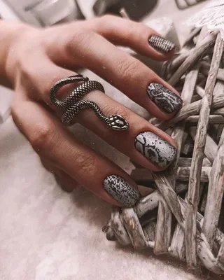 Новая интерпретация так полюбившегося дизайна💣 змеиный принт и змеи только  добавляют загадочности и таинственности🖤 Стэмпинг пластина 13… | Instagram