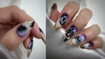 Дизайн Ногтей Змеиная Кожа | Snake Skin Nail Art Tutorial - YouTube