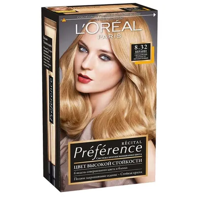 Preference 8.32 Берлин Светло-русый золотисто-перламутровый -Loreal.  Отзывы, применение, купить.