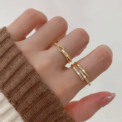 Женские золотые кольца с бриллиантами VGJK0202